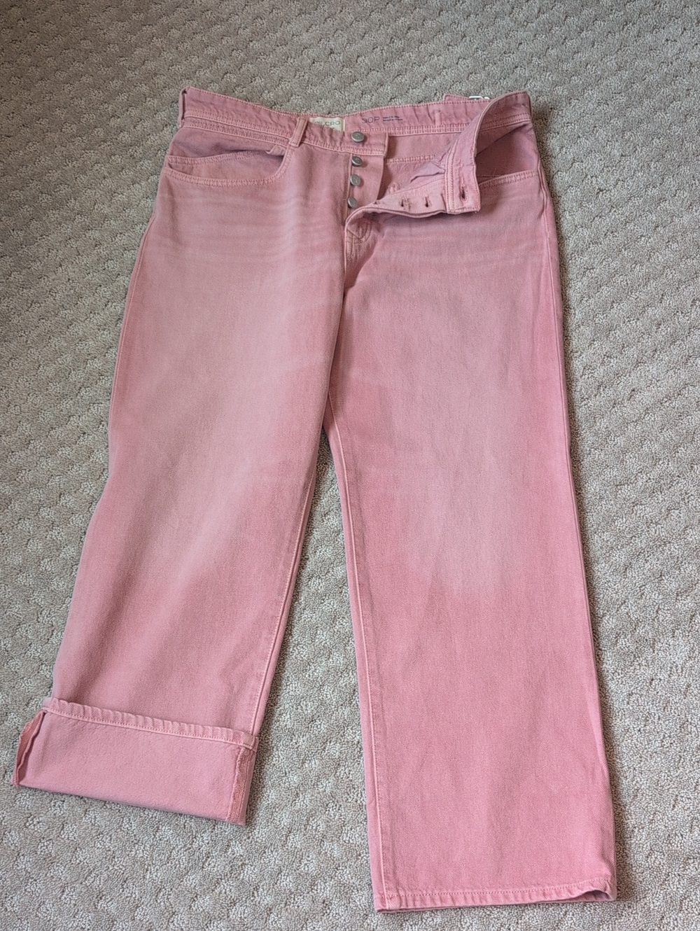 Pilcro Celeste Mid Rise Relaxed Jeans Pink - Picture 10 of 14